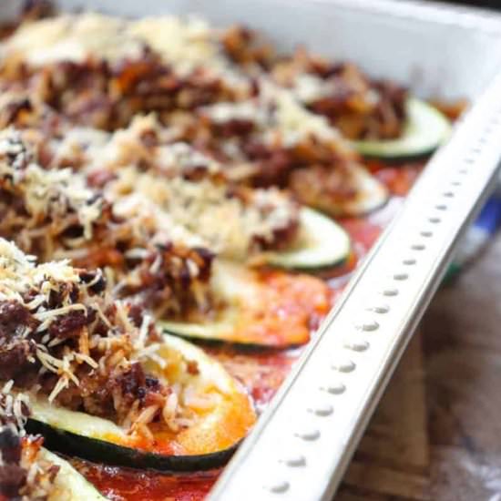 Rice Stuffed Zucchini Casserole - Recipe photo by seasonandthyme