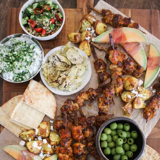 Mediterranean Meze Board - Recipe photo by The Mad Table