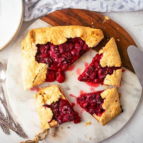 Raspberry Galette - Recipe photo by inthekitchnet