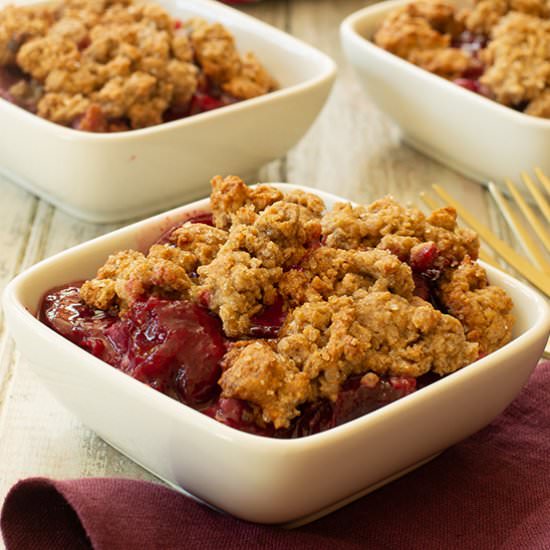 Baked Plum and Rye Cobbler - Recipe photo by tenpoundcakecompany