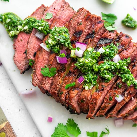 Paleo Carne Asada - Recipe photo by FoodborneWellness