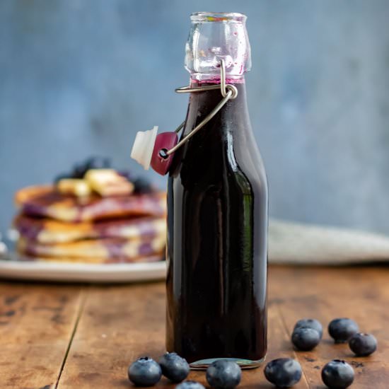 Blueberry Syrup - Recipe photo by veggie desserts