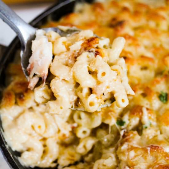 Crab Mac and Cheese - Recipe photo by Simshomekitchen