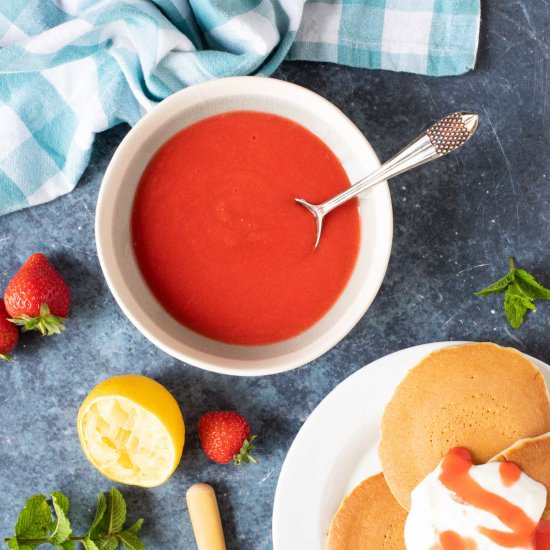 Easy Strawberry Coulis - Recipe photo by effortlessfoodie