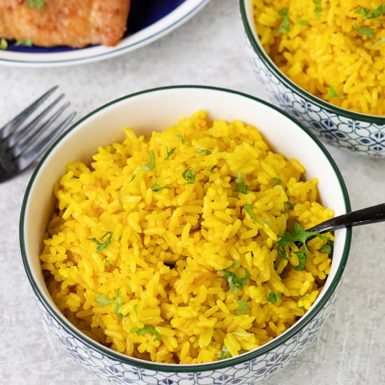 Turmeric Rice - Recipe photo by Healthy Life Trainer