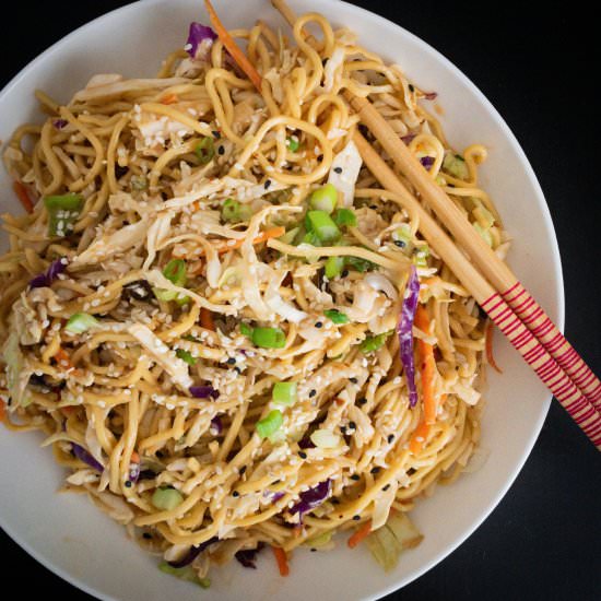 10 Minute Ginger Sesame Noodles - Recipe photo by ThePypersKitchen