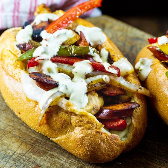 Cajun Chicken & Andouille Subs - Recipe photo by spicysouthernkitchen