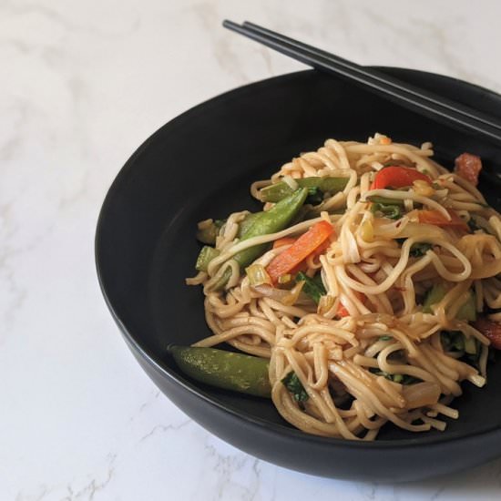 Spicy Udon Vegetable Stir-Fry - Recipe photo by thecandidcooks