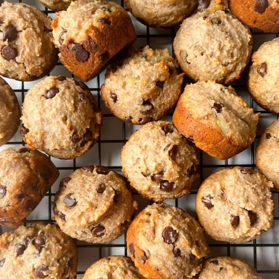 Healthy Mini Banana Muffins - Recipe photo by frozen_bananas_