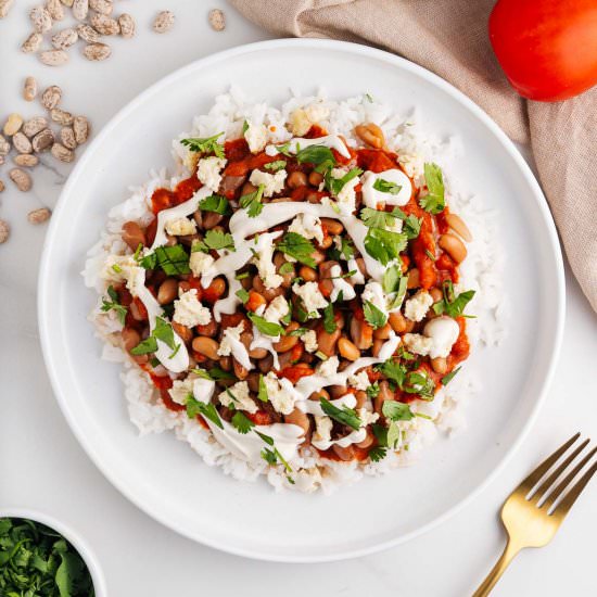 Morisqueta (Vegan Mexican Dish) - Recipe photo by brokebankvegan