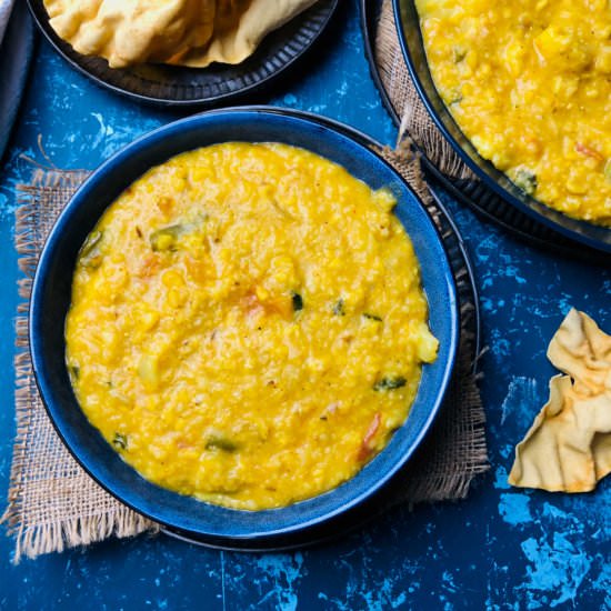 instant pot dalia khichdi - Recipe photo by easyindiancookbook