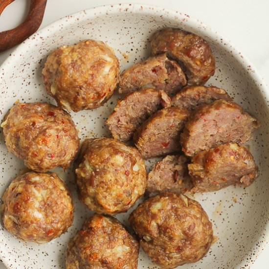 Sausage Meatball Recipe - Recipe photo by suebeehomemaker