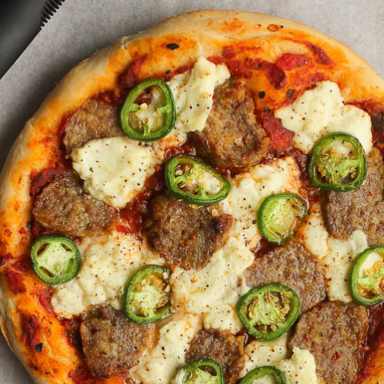 Meatball Pizza Recipe - Recipe photo by suebeehomemaker