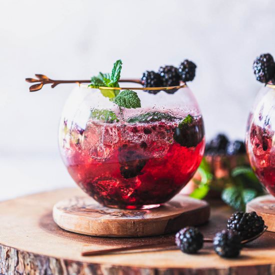 Blackberry Bourbon Smash - Recipe photo by Sweet Tea and Thyme