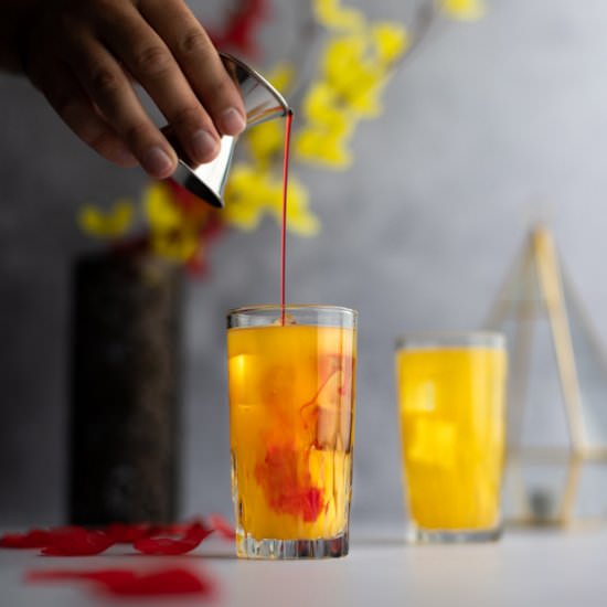 Amaretto Sunrise - Recipe photo by The Littlest Crumb