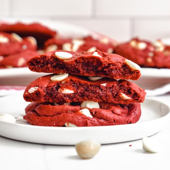 Red Velvet Cake Mix Cookies - Recipe photo by stressbaking