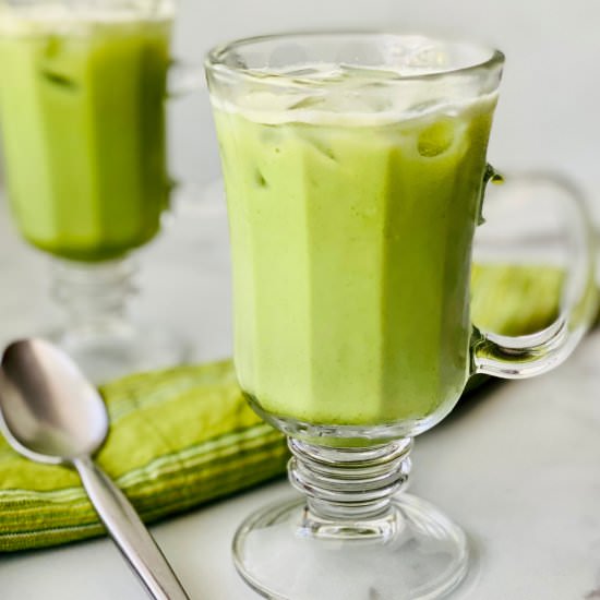 Iced Matcha Latte - Recipe photo by theshortordercook