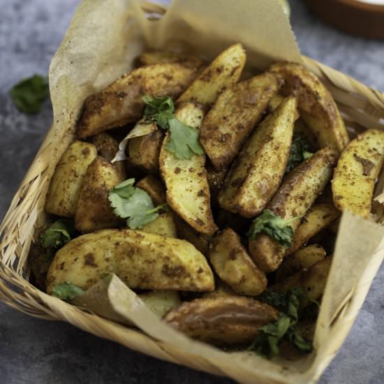 Moroccan Roasted Potatoes - Recipe photo by Fatrainbow