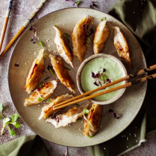 Tandoori Chicken Potstickers - Recipe photo by jaimieeats