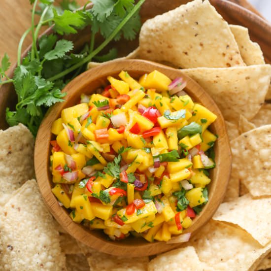 Mango Lime Salsa - Recipe photo by lovelylittlekitchen