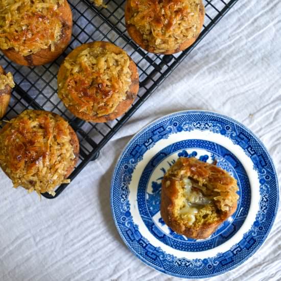 Banana Ganache Muffins - Recipe photo by Waitingforblancmange