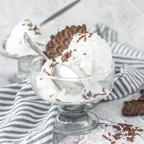 Coconut Sorbet - Recipe photo by Chopnotch