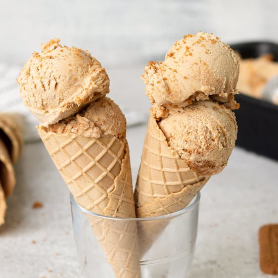 4 Ingredients Biscoff Ice Cream - Recipe photo by Healthy Life Trainer