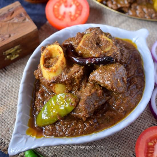 Mutton kosha - Recipe photo by rumkisgoldenspoon