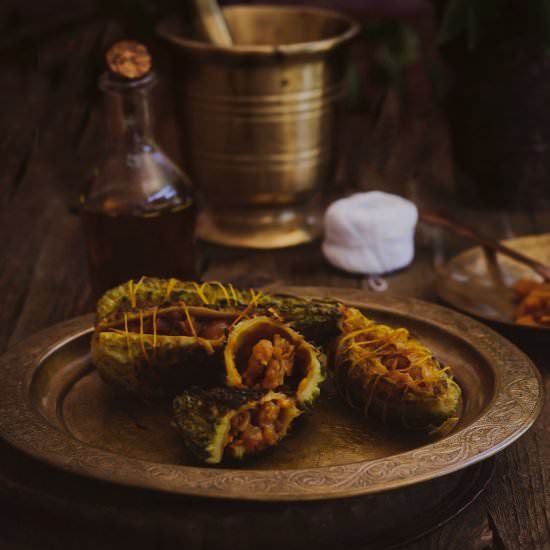 Stuffed Bittergourd - Recipe photo by TheEpicureanfeast