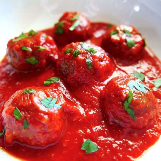 Impossible Burger Meatballs - Recipe photo by gastronotherapy