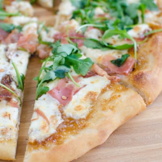 Fig, Burrata, and Prosciutto Pizza - Recipe photo by fakeginger