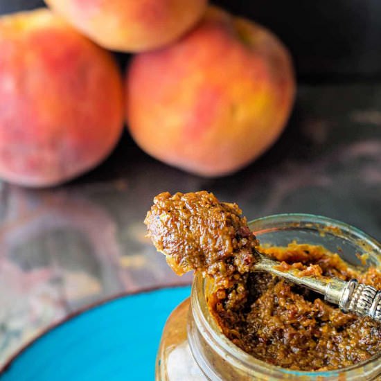 Bacon Peach Jam - Recipe photo by onlinepastrychef
