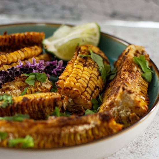 Easy Vegan Corn Ribs - Recipe photo by sweeterthanoats