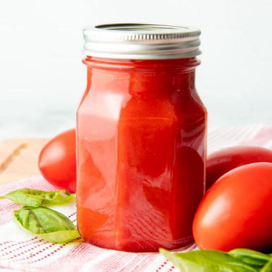 Canned Tomato Sauce Recipe - Recipe photo by wholefully
