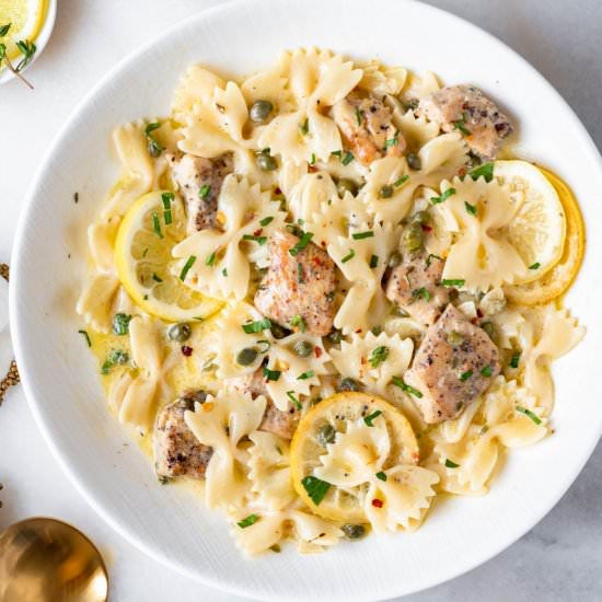 Chicken Piccata Pasta - Recipe photo by ChefDeHome