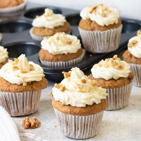 Carrot Cupcakes with Cream Cheese - Recipe photo by Healthy Life Trainer