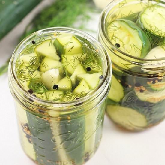 24-hour refrigerator pickles - Recipe photo by nowcookthis