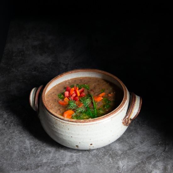 Lentil and Bean Stew With Gremolata - Recipe photo by Blue Cayenne