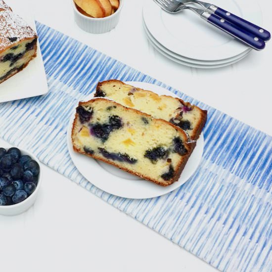 Blueberry Peach Ricotta Cake - Recipe photo by anothertablespoon