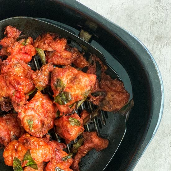 Crispy Air Fried Chicken 65 - Recipe photo by The Sudden Cook