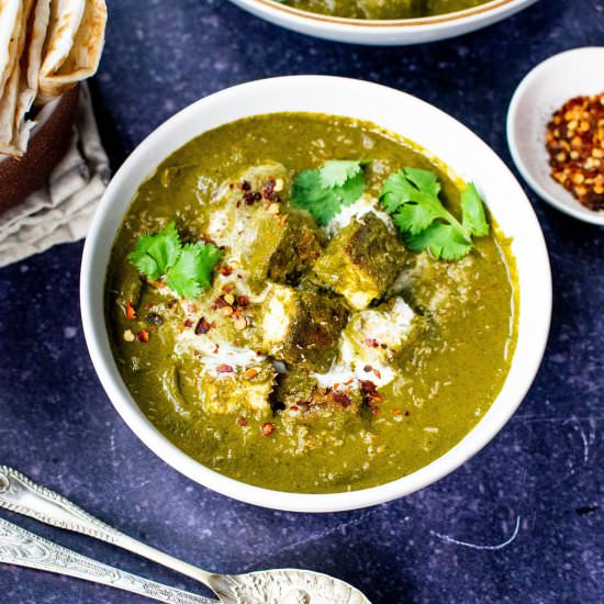 Easy Vegan Palak Paneer - Recipe photo by veganpunks