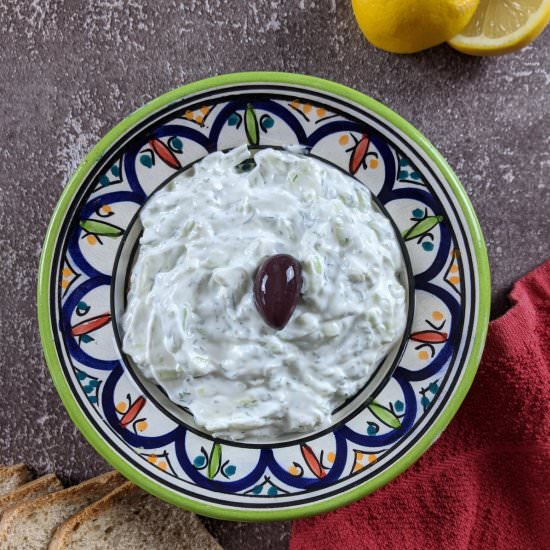 Authentic Greek Tzatziki Dip - Recipe photo by mamazilla