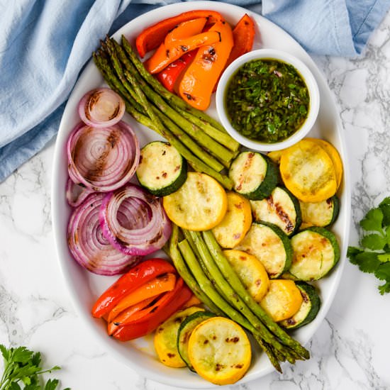 Grilled Vegetable Platter - Recipe photo by freshapron