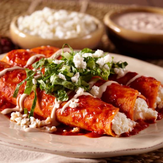 Authentic Queso Fresco Enchiladas - Recipe photo by hsheridan