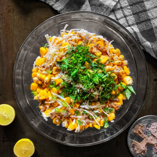 Masala Cheese Corn Chaat - Recipe photo by EasycookingwithMolly