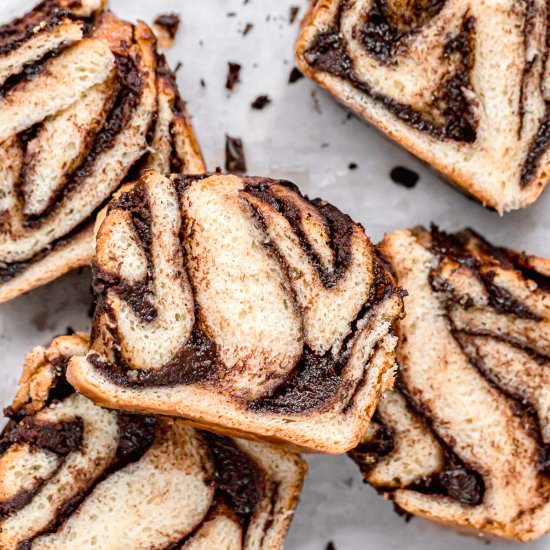 Chocolate Tahini Babka - Recipe photo by sloanes.table