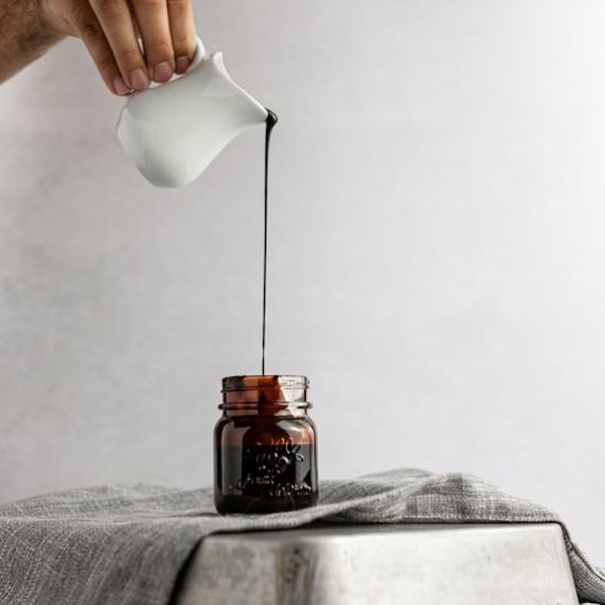 Chocolate Simple Syrup - Recipe photo by The Littlest Crumb
