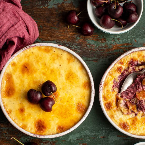 Cherry creme brulee - Recipe photo by cherryonmysundae