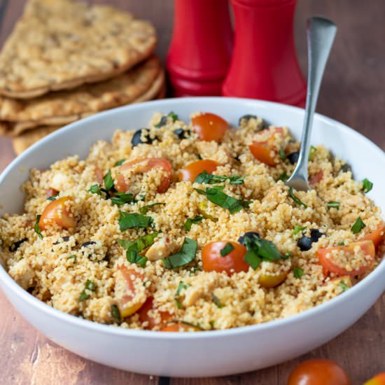 Couscous Chicken Salad - Recipe photo by neilshealthymeals