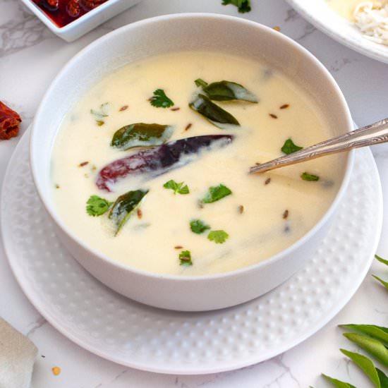 Gujarati Kadhi - Recipe photo by pipingpotcurry